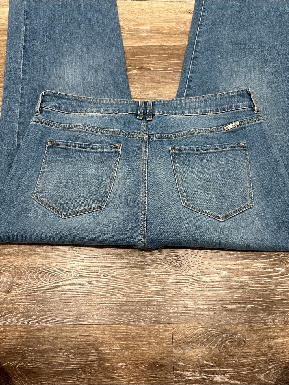 KanCan Medium Blue Straight Leg Denim Jeans - Picture 7 of 12